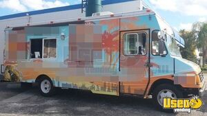 1998 Chevy P30 Stepvan Lunch Serving Food Truck Florida Gas Engine for Sale