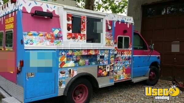 1998 Ford Ice Cream Truck New Jersey Diesel Engine for Sale