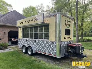 1998 Kitchen Food Trailer Stainless Steel Wall Covers Ohio for Sale