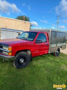 1998 Silverado 2500 Lunch Serving Truck Lunch Serving Food Truck Warming Cabinet Wisconsin Gas Engine for Sale