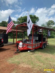 1998 Tandem Axle Trailer Open Bbq Smoker Trailer Stovetop Texas for Sale