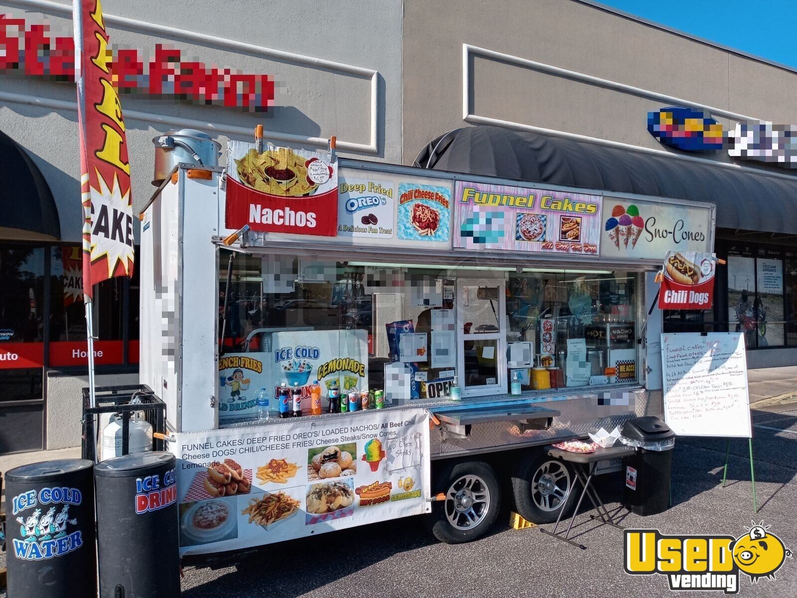 Used 7' x 14' Street Food Concession Trailer / Carnival Food