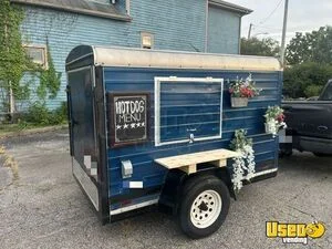 Compact 5' x 8' Hot Dog Food Concession Trailer Mobile Vending Unit for Sale in Ohio!
