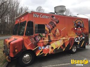 1999 Grumman Step Van Barbecue And Catering Food Truck All-purpose Food Truck Air Conditioning North Carolina Diesel Engine for Sale