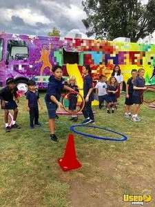 Super Cool Freightliner Diesel Turnkey Business Mobile Kids' Gym Bus for Sale in California!