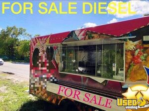 1999 Kitchen Food Truck All-purpose Food Truck Stainless Steel Wall Covers Florida Diesel Engine for Sale
