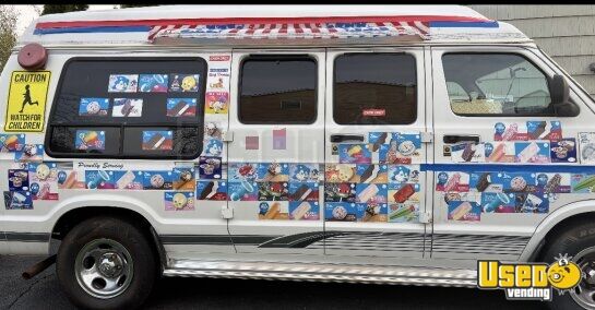 1999 Ram Van Ice Cream Truck Massachusetts Gas Engine for Sale