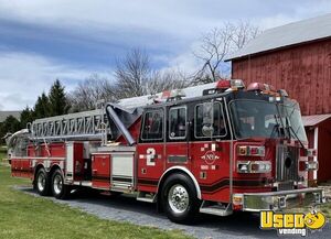 1999 Tower Ladder Food Truck All-purpose Food Truck Cabinets New York Diesel Engine for Sale