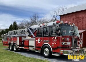 1999 Tower Ladder Food Truck All-purpose Food Truck Cabinets New York Diesel Engine for Sale