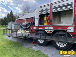 1999 Tower Ladder Food Truck All-purpose Food Truck Gray Water Tank New York Diesel Engine for Sale