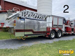 1999 Tower Ladder Food Truck All-purpose Food Truck Pos System New York Diesel Engine for Sale