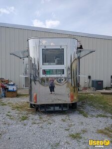 2000 Chrome Box Concession Trailer Diamond Plated Aluminum Flooring Florida for Sale