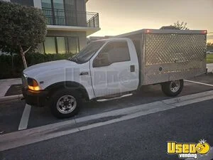 2000 F-250 Lunch Serving Food Truck Air Conditioning Florida Gas Engine for Sale