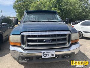 2000 F-350 Dually Canteen Truck Lunch Serving Food Truck Ice Bin Texas Diesel Engine for Sale