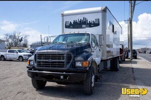 2000 F650 Mobile Barbershop Truck Mobile Hair & Nail Salon Truck Triple Sink New York Diesel Engine for Sale