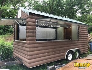 2000 Log Cabin Concession Trailer Concession Trailer Missouri for Sale