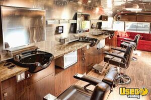 2000 Mobile Barbershop Mobile Hair & Nail Salon Truck Awning Texas for Sale