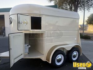 2001 2 Horse Trailer Beverage - Coffee Trailer Concession Window California for Sale