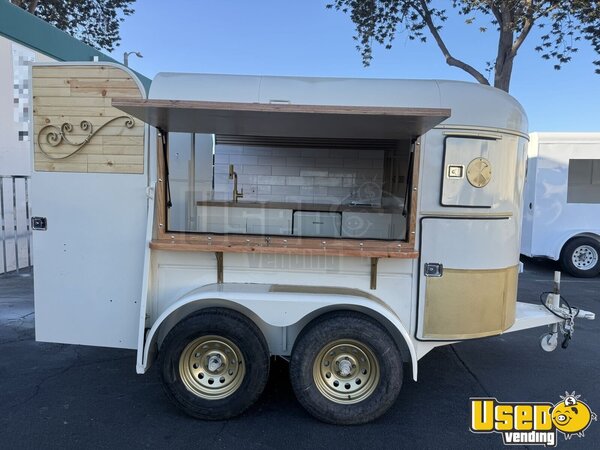 2001 2 Horse Trailer Beverage - Coffee Trailer Exterior Customer Counter California for Sale