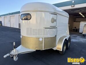 2001 2 Horse Trailer Beverage - Coffee Trailer Insulated Walls California for Sale