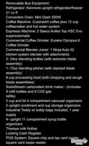 2001 350 Coffee & Beverage Truck Coffee Machine Montana Diesel Engine for Sale