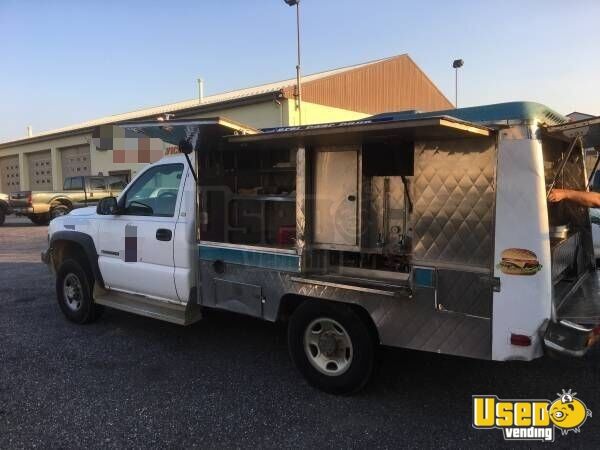 2001 Chevy Silverado 250 Hd Lunch Serving Food Truck Delaware Gas Engine for Sale