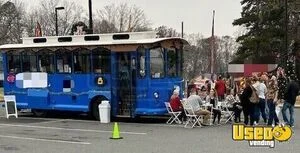 2001 Coffee Trolley-bus Coffee & Beverage Truck Cabinets North Carolina Diesel Engine for Sale
