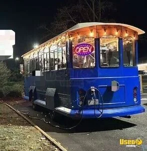 2001 Coffee Trolley-bus Coffee & Beverage Truck Concession Window North Carolina Diesel Engine for Sale