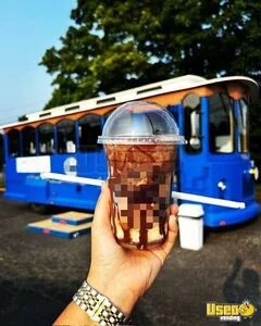 2001 Coffee Trolley-bus Coffee & Beverage Truck Exterior Lighting North Carolina Diesel Engine for Sale