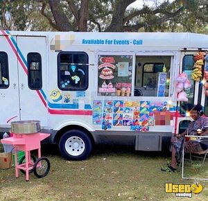 2001 E-450 Ice Cream Truck Ice Cream Truck Air Conditioning Florida Diesel Engine for Sale