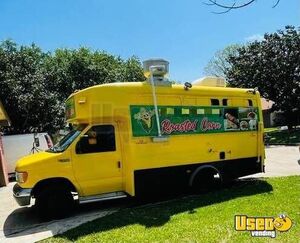 2001 Econoline Roasted Corn Food Truck All-purpose Food Truck Concession Window Texas Gas Engine for Sale