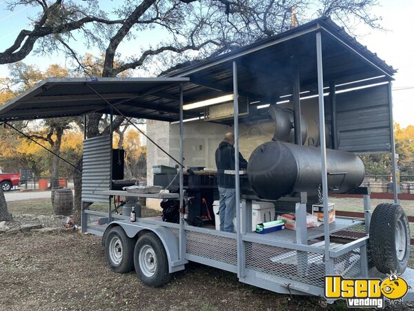 2001 Open Smoker Barbecue Trailer Open Bbq Smoker Trailer Texas for Sale