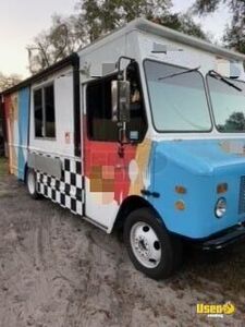 2001 P42 Barbecue Kitchen Food Truck Barbecue Food Truck Stainless Steel Wall Covers Florida Gas Engine for Sale