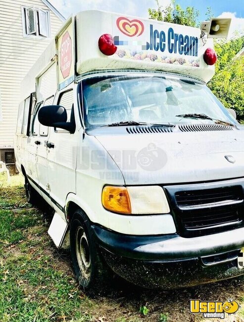 2001 Ram Wagon Van Ice Cream Truck Ice Cream Truck New Jersey Gas Engine for Sale