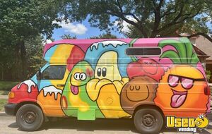 2001 Shaved Ice Van Snowball Truck Air Conditioning Texas Gas Engine for Sale