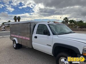 2001 Silverado 3500 Lunch Serving Food Truck Floor Drains Arizona Gas Engine for Sale