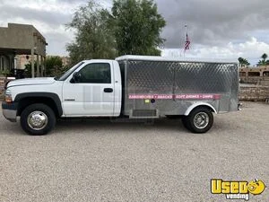 2001 Silverado 3500 Lunch Serving Food Truck Spare Tire Arizona Gas Engine for Sale