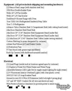 2001 Step Side All-purpose Food Truck Breaker Panel Kansas Diesel Engine for Sale