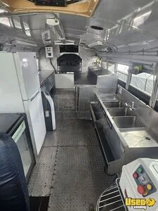 2001 Thomas Built Bus Pizza Food Truck Upright Freezer Florida Diesel Engine for Sale