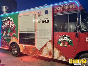 2001 Workhorse Step Van Pizza Truck Pizza Food Truck Stainless Steel Wall Covers New York Diesel Engine for Sale
