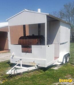 2002 Barbecue Food Trailer Barbecue Food Trailer Stainless Steel Wall Covers Illinois for Sale