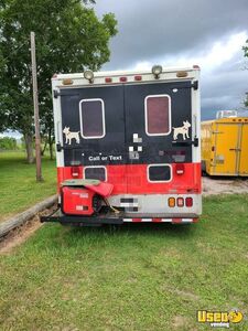 2002 E450 Ambulance Body Pet Care / Veterinary Truck Spare Tire Texas Diesel Engine for Sale