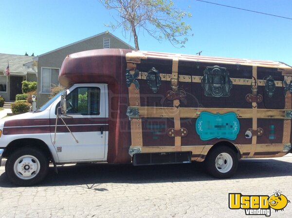 2002 Ford E450 Super Duty Shuttle Bus Mobile Boutique California Gas Engine for Sale