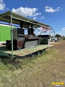 2002 Grillzilla Open Bbq Smoker Trailer Open Bbq Smoker Trailer Chargrill Texas for Sale
