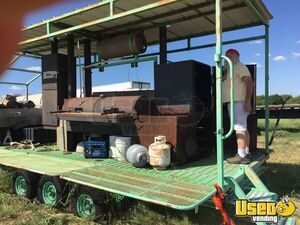 2002 Grillzilla Open Bbq Smoker Trailer Open Bbq Smoker Trailer Stovetop Texas for Sale