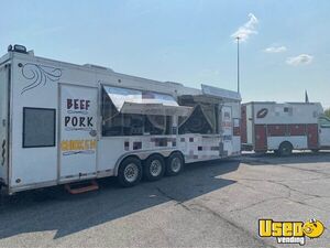 2002 Kitchen Trailer Kitchen Food Trailer Indiana Gas Engine for Sale