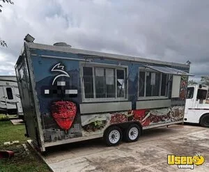Well Equipped - 2002 Kitchen Food Concession Trailer with Fire Suppression System for Sale in Texas!