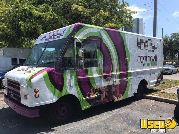 2002 P31442 Step Van Food Truck Coffee & Beverage Truck Florida Diesel Engine for Sale