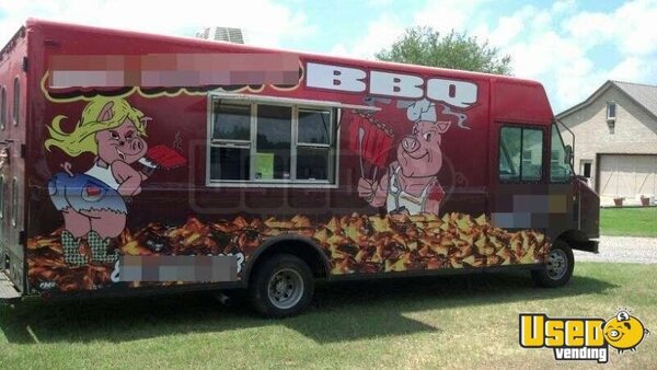 2002 Step Van Barbecue Food Truck Barbecue Food Truck Florida Gas Engine for Sale