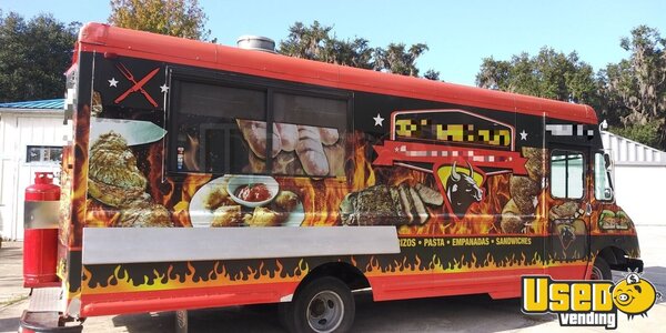2002 Step Van Barbecue Food Truck Barbecue Food Truck Florida Gas Engine for Sale